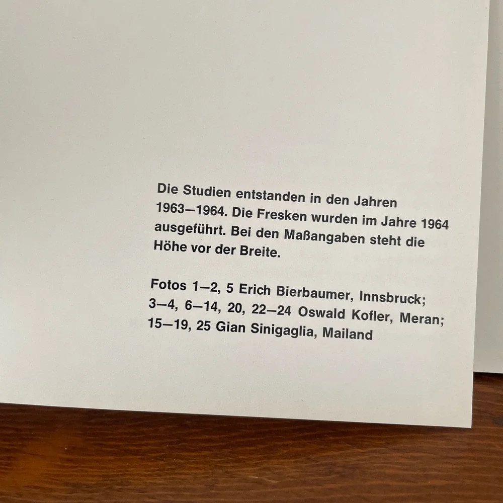 Die Fresken der Europakapelle Hardcover Book Art Karl‎ Plattner